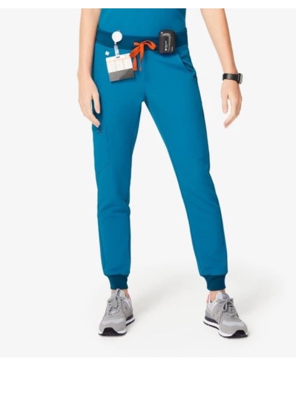 FIGS ALPS BLUE ZAMORA SCRUB JOGGERS PANTS WOMENS MEDIUM